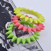 pulseira spike neon  (unidade)